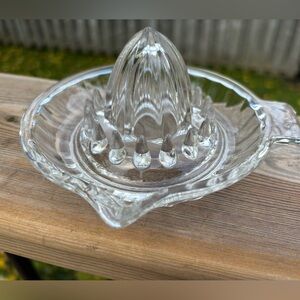 Vintage Glass Citrus Juicer, Citrus Reamer